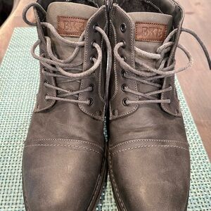 BKE Men's Charcoal Lace-Up Boots